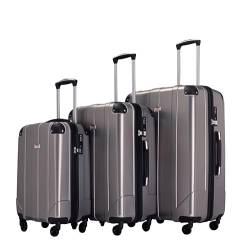 IRYZE Koffer Reisekoffer Gepäck-Sets, ABS-Hartschale, 3-teilig, Leichte, Langlebige Koffer-Spinnerräder Mit TSA-Schloss Trolley Boardcase von IRYZE