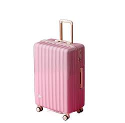 IRYZE Koffer Reisekoffer Hartschalengepäck Mit Spinnerrädern, Leichter Rollender Kabinenkoffer Für Flugzeuge Trolley Boardcase (Color : A, Size : 24in) von IRYZE