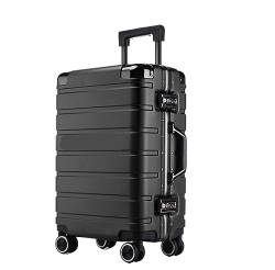 IRYZE Koffer Reisekoffer Koffer, Zweireihig, Mit Drehbaren Rädern, Gepäck, Tragbar, Für Reisen, Dual-TSA-Zahlenschloss Trolley Boardcase (Color : C, Size : 22inch) von IRYZE