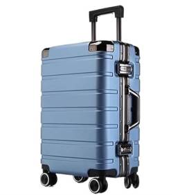 IRYZE Koffer Reisekoffer Koffer, Zweireihig, Mit Drehbaren Rädern, Tragbares Reisegepäck, Koffer Mit Zwei Zahlenschlössern Trolley Boardcase (Color : D, Size : 22inch) von IRYZE