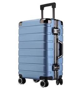 IRYZE Koffer Reisekoffer Koffer, Zweireihig, Mit Drehbaren Rädern, Tragbares Reisegepäck, Koffer Mit Zwei Zahlenschlössern Trolley Boardcase (Color : D, Size : 26inch) von IRYZE