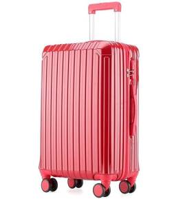 IRYZE Koffer Reisekoffer Koffer Mit Spinner-Rädern, Leichte Hartschalen-Rollkoffer Für Geschäftsreisen Trolley Boardcase (Color : Rood, Size : 24in) von IRYZE