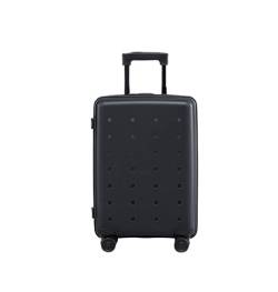 IRYZE Koffer Reisekoffer Tragbare Koffer Mit Rollen, Hartschalenkoffer Mit Doppelreißverschluss Für Geschäftsreisegepäck Trolley Boardcase (Color : Siyah, Size : 24inch) von IRYZE