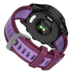 ISABAKE Armband für Garmin Forerunner 265/Forerunner 265 music/Forerunner 255/Forerunner 255 music/Vivoactive 4/Venu 3/Venu 2, 22MM Sport Silikon Uhrenarmband für Huawei Watch GT2/Galaxy Watch 46mm von ISABAKE