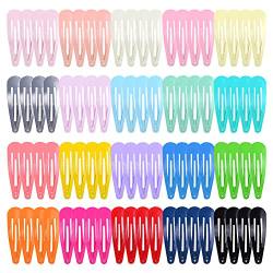 ISAKEN 80 Stück Haarspangen Mädchen Mini Kinder Haarklammern Snap Haarclips Rutschfeste Kinder Haarspangen Haarschmuck Haarclips Haar Accessoire für Kinder Mädchen Damen von ISAKEN