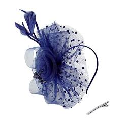 ISAKEN Damen Stirnband Feder Mesh Fascinator Hüte 1920er Jahre Accessories Flapper Stirnband Für Frauen Mädchen Feder Gatsby Kopfschmuck Hochzeit Zubehör Set von ISAKEN