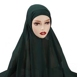ISAKEN Kopftuch Damen Hijab Muslimisch Kopftüchern Schal Islamische Gesichtsschleier Turban Muslimische Kopftuch Schal für Frauen von ISAKEN
