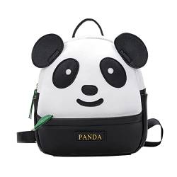 ISAKEN Schulrucksack Mädchen, Cartoon Panda Muster Schöne Reiserucksack Rucksack Schultasche, Rucksack Mädchen Teenager Jungen Schulrucksack für Kinder Schule Reisen Sport oder Reisen von ISAKEN