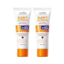 ISAKEN Sonnencreme fürs Gesicht LSF 60 Anti-Aging, onnenschutz Creme Sunscreen Feuchtigkeitscreme Öl Kontrolle Gesichtscreme für Schutz vor UVA- & UVB-Strahlung, 40ml von ISAKEN