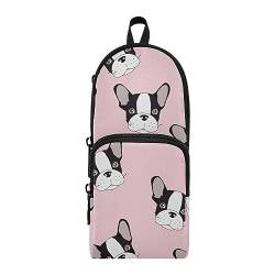 ISAOA Hipster niedlicher lustiger Chihuahua-Federmäppchen, Stiftehalter, Schreibwaren-Organizer für Schule, Kinder, Teenager, Mädchen, Jungen, #2, Einheitsgröße, Schulranzen-Set von ISAOA