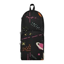 ISAOA Space Stars Galaxy Constellation Großes Federmäppchen Stifteetui Stiftehalter Schreibwaren-Organizer für Schule Kinder Teenager Mädchen Jungen, #1, Einheitsgröße, Schulranzen-Set von ISAOA