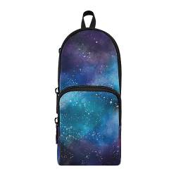 ISAOA Space with Stars Galaxies Großes Federmäppchen Stifteetui Stiftehalter Schreibwaren-Organizer für Schule Kinder Teenager Mädchen Jungen, #2, Einheitsgröße, Schulranzen-Set von ISAOA