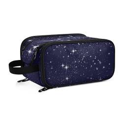 Stars Shining in SkyTravel Kulturbeutel für Frauen Mädchen Männer Tragbare wasserdichte Waschtasche Kosmetiktasche Make-up Fall, #3, Einheitsgröße, Beauty Case von ISAOA