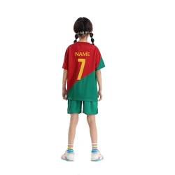 ISHWARA AL NASSR Personalisiert Trikot für Kinder No.7 Fußball Trikot Football Fußballtrikot T-Shirt Shorts und Socken Fussball Set für Junge Herren Anzug von ISHWARA