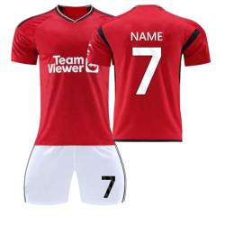 ISHWARA Home Away Nr. 7/10 personalisiertes Trikot-Set für Herren und Mädchen mit Namen und Nummer, Team-Logo, individuelles Fußballtrikot für Jungen-Trainingsanzug von ISHWARA