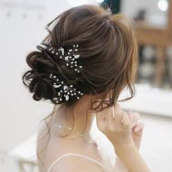ISLHJDD 8 Stück Blumen-Haarspange für Braut, Hochzeit, Kristall, Haarschmuck für Braut, Brautjungfer, Mädchen von ISLHJDD