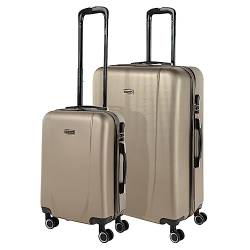 ITACA - Gepäck-Sets, Reisekoffer, Reisekoffer Set, Kofferset, Hartschalenkoffer, Trolley-Set, Luggage - Große Auswahl an Koffer & Trolleys für Jede Reise! 71117, Champagner von ITACA