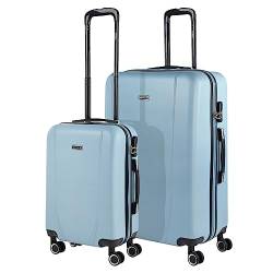 ITACA - Gepäck-Sets, Reisekoffer, Reisekoffer Set, Kofferset, Hartschalenkoffer, Trolley-Set, Luggage - Große Auswahl an Koffer & Trolleys für Jede Reise! 71117, Hellblau von ITACA