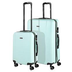 ITACA - Gepäck-Sets, Reisekoffer, Reisekoffer Set, Kofferset, Hartschalenkoffer, Trolley-Set, Luggage - Große Auswahl an Koffer & Trolleys für Jede Reise! 71117, Minzgrün von ITACA