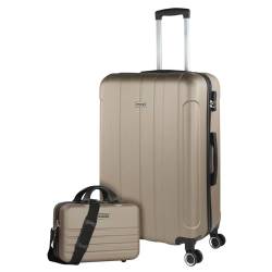 ITACA - Gepäck-Sets, Reisekoffer, Reisekoffer Set, Kofferset, Hartschalenkoffer, Trolley-Set, Luggage - Große Auswahl an Koffer & Trolleys für Jede Reise! 771170B, Champagner von ITACA