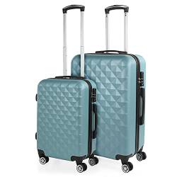 ITACA - Gepäck-Sets, Reisekoffer, Reisekoffer Set, Kofferset, Hartschalenkoffer, Trolley-Set, Luggage - Große Auswahl an Koffer & Trolleys für Jede Reise! 771717, Hellblau von ITACA