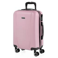 ITACA - Handgepäck Koffer Trolley - Reisekoffer Mit Rollen und Reisekoffer Hartschalenkoffer für Vielreisende 71150, Rosa von ITACA