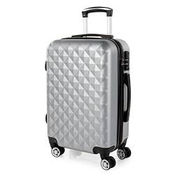 ITACA - Handgepäck Koffer Trolley - Reisekoffer Mit Rollen und Reisekoffer Hartschalenkoffer für Vielreisende 771750, Silber von ITACA