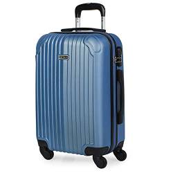 ITACA - Handgepäck Koffer Trolley - Reisekoffer Mit Rollen und Reisekoffer Hartschalenkoffer für Vielreisende T71550, Saphirblau von ITACA