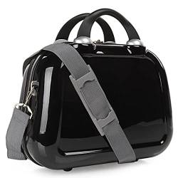 ITACA - Kosmetikkoffer Hartschale Groß, Beautycase Damen, Trolley & Handgepäck Koffer: Beauty Case Hartschale, Kosmetik Koffer, Kosmetiktasche Groß - Ideal für Reisen! 702635, Schwarz von ITACA