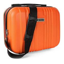 ITACA - Kosmetikkoffer Hartschale Groß, Beautycase Damen, Trolley & Handgepäck Koffer: Beauty Case Hartschale, Kosmetik Koffer, Kosmetiktasche Groß - Ideal für Reisen! T71535, Mandarine von ITACA