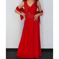 ITALY VIBES Maxikleid - Abendkleid TEODORA - Kleid mit Strass - Stola von ITALY VIBES