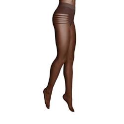 ITEM m6 - INVISIBLE Stripes Panty TIGHTS Damen | cacao | M | L2 | Unsichtbare Strumpfhose mit Streifenmuster im 15 DEN Look von ITEM m6