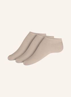 Item m6 3er-Pack Socken Sneaker No Show Mit Kompression beige von ITEM m6