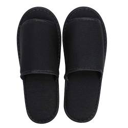 ITODA Frottierslipper Universalgröße Badeslipper Damen Herren Hotelslipper Unisex Gästehausschuhe Frottee Slipper Geschlossene Badepantoletten Faltbare Badeschuhe für Hotel Gäste Spa Hausschuhe von ITODA