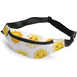 Cute Smiling Sun Cute Rührei Gürteltasche, Sportgürteltasche für Erwachsene Kinder für Männer und Frauen von IUBBKI