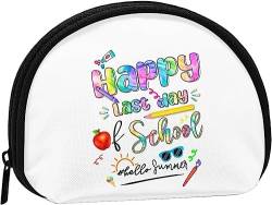 Happy Last Day of School Hello Summer Geldbörse für Damen und Mädchen, niedliche modische Tasche, Wechseltasche, Schlüsselhalter, Damen-Geldbörse, Geschenk von IUBBKI