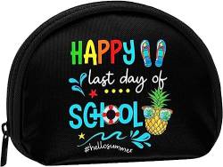 Happy Last Day of School Hello Summer Geldbörse für Damen und Mädchen, niedliche modische Tasche, Wechseltasche, Schlüsselhalter, Damen-Geldbörse, Geschenk von IUBBKI