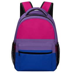 IUBBKI LGBTQ Rucksack mit bisexuellem Stolz-Muster, Schule, Laptop, lässig, Büchertasche, doppelte Schultertaschen, Business-Tagesrucksack für Uni, Reisen, Erwachsene, Kinder, Siehe Abbildung, One von IUBBKI