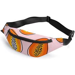 Papayas SummerPattern Fanny Pack, Sport-Gürteltasche für Erwachsene und Kinder für Männer und Frauen von IUBBKI