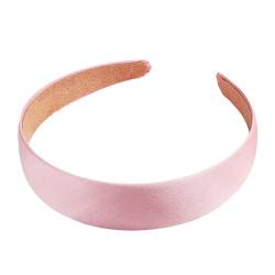 Breite, elastische, modische Stirnbänder, Haarschmuck, Kopfbedeckung für Frauen und Mädchen Haarspangen Ohne (Pink, One Size) von IUNSER