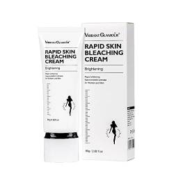 Moisturizing Bleaching Body Brightening Rapids Langanhaltende Haut Rasiercreme Damen (White, One Size) von IUNSER