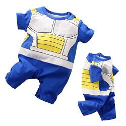 IURNXB Baby Strampler Overall Langarm Cartoon Rolle die Babykleidung Spielt (Blau, 1-3 Monate) von IURNXB