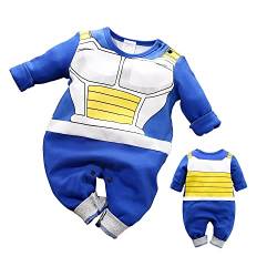 IURNXB Baby Strampler Overall Langarm Cartoon Rolle die Babykleidung Spielt (Blau1, 3-6 Monate) von IURNXB