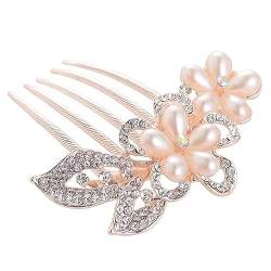 Elegante Schmetterlings-Haarnadel mit Perlen und Strasssteinen, handgefertigt, Kopfschmuck, Party-Clips, Kristallschmuck, Damen, Hochzeitshaar von IUYQY
