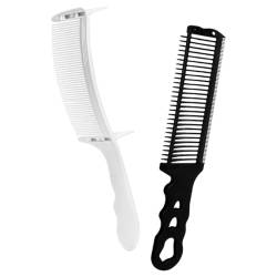 IWOWHERO 2 hair cutting clip barber brush Scherkamm für Friseur Positionierungskamm Haarpickkamm Friseurkamm für den Haarschnitt Friseurkamm für Männer kurzes Haar Grenzkamm von IWOWHERO
