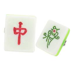 IWOWHERO 2St Haarspangen aus Harz Haarklammer Haarnadel Haarspangen für Damen Kawaii Haarschmuck für Frauen Tiara Mahjong Kleine Haaraccessoires Haarschmuck für Damen Mädchen Seitenclip von IWOWHERO