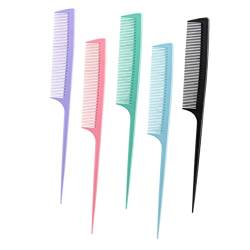 IWOWHERO 5St spitzer Schwanzkamm Herrenanzüge Haarstylingkamm Friseurkamm wide tooth comb Kämme Stylingkamm für Männer Entwirrkamm Scheidekamm gewidmet Frisierkamm Kopfhautkamm Kamm Kamm von IWOWHERO