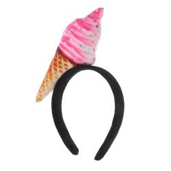 IWOWHERO Haarschmuck Eis-Stirnband Eiscreme-Kostümzubehör Essen-Kostüm Haarband stirnband schminken Tiara Haargummi Party-Stirnbänder frauen stirnbänder Cosplay Ausgabekarte Kopfbedeckung von IWOWHERO