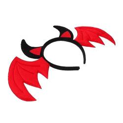 IWOWHERO Haarschmuck Fledermausflügel Stirnband Halloween-Cosplay-Stirnband Halloween Fledermaus Haarreif Mädchen-Outfits Haarbänder Fledermaushaarreifen Halloween-Stirnband Pop Vampir von IWOWHERO