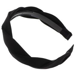 IWOWHERO Stirnband Drehen Vintage-stirnband Damenstirnbänder Für Haar Kopfbedeckung Mit Breitem Knoten Haarbänder Für Damen Haarteil Kopf Wickeln Breites Stirnband Breitseite Frau Stoff von IWOWHERO